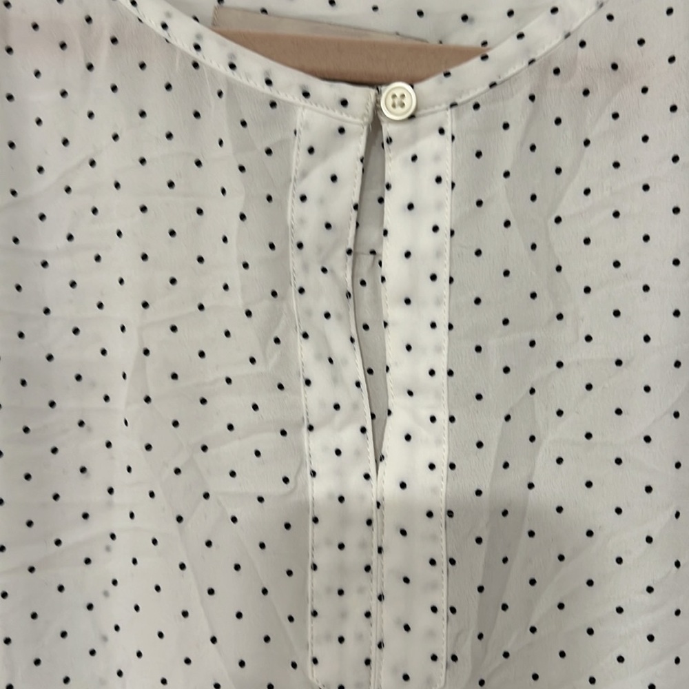 LOFT Long Sleeve Keyhole Neckline Blouse - Picture 2 of 7